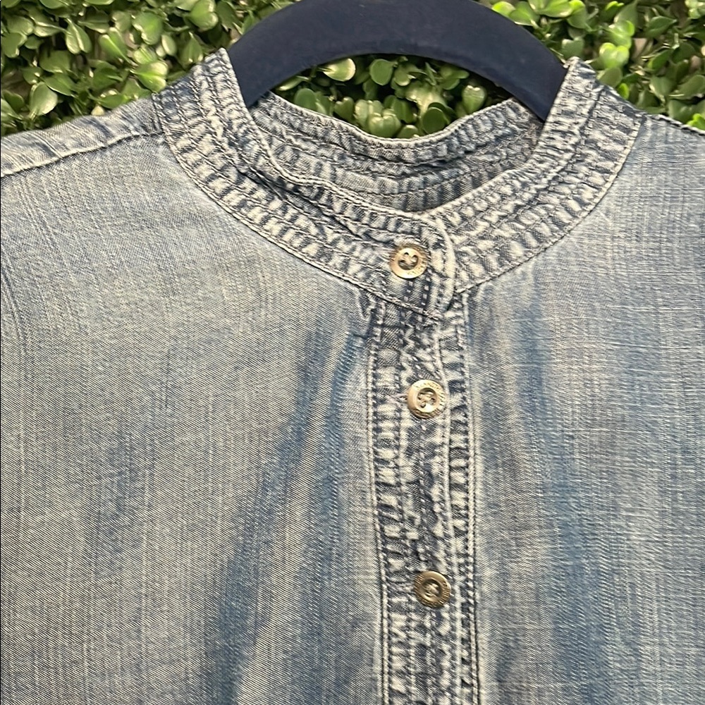 Kenneth Cole Reaction Denim Shirt Dress.   E - Picture 5 of 6